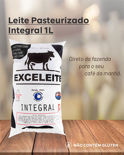 Leite Pasteurizado Integral | 1L