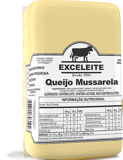 Queijo Mussarela 500g Exceleite